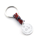 SÚPER PILOTO, PAPÁ - llavero personalizable medalla plata 25X25mm